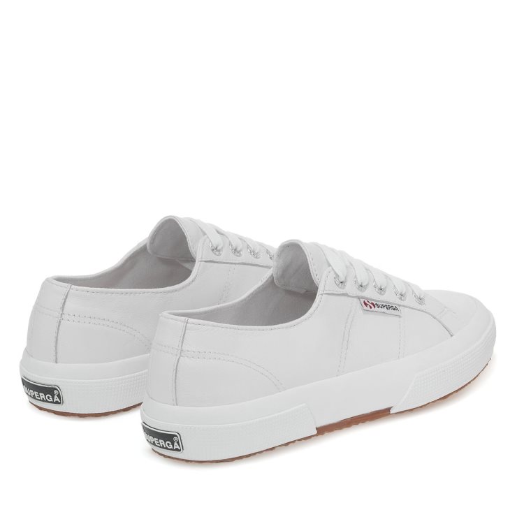 Superga 2750 Nappaleder Optisch Weiß