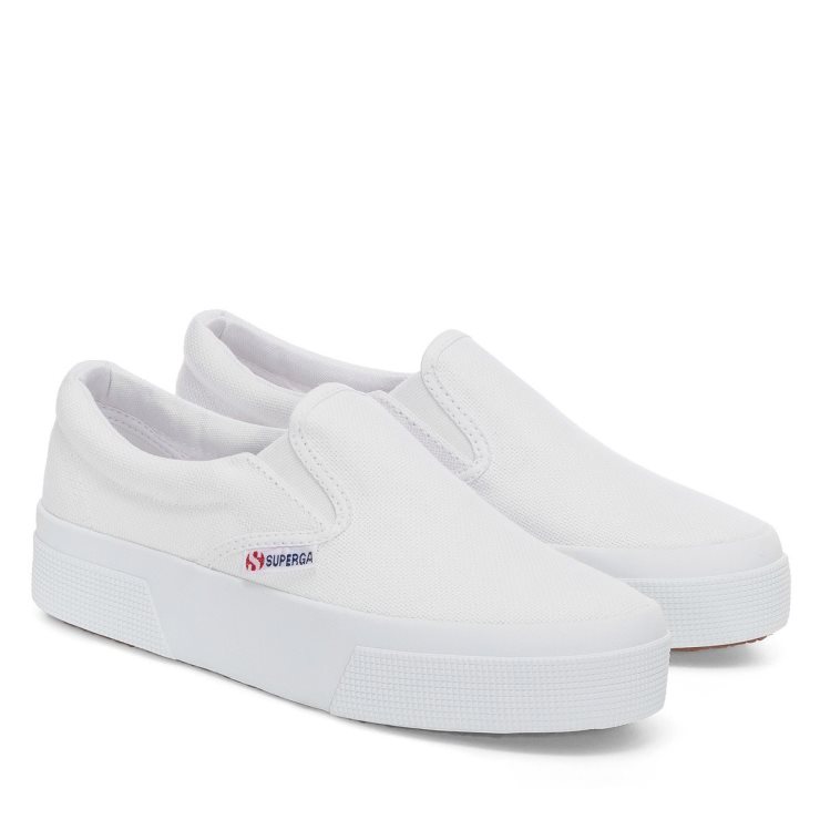 Superga 2740 Plateau-Slipper In Weiß