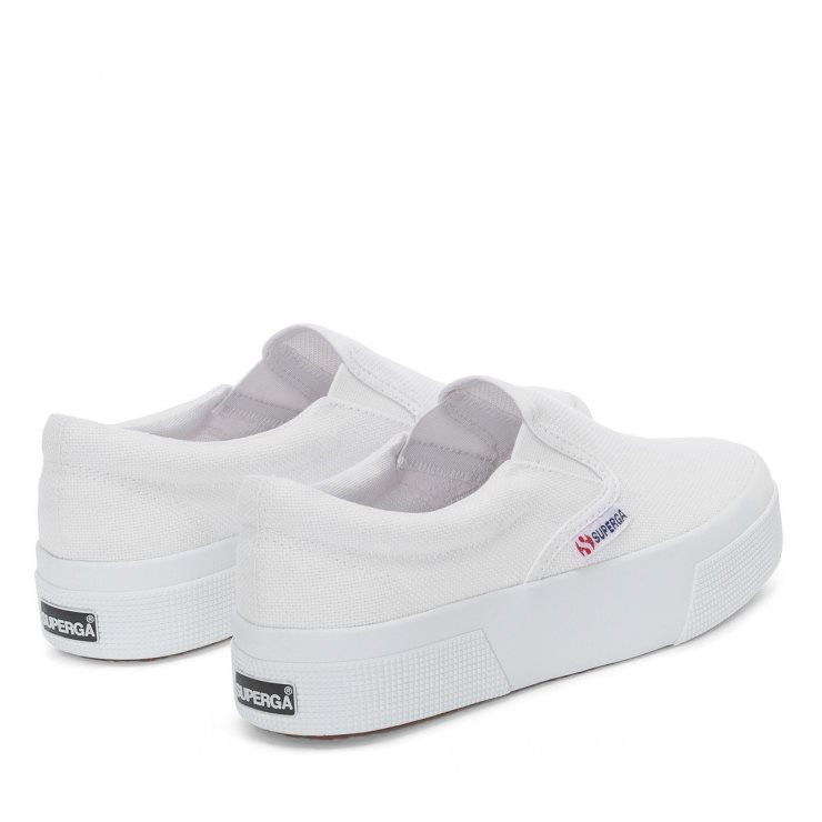 Superga 2740 Plateau-Slipper In Weiß