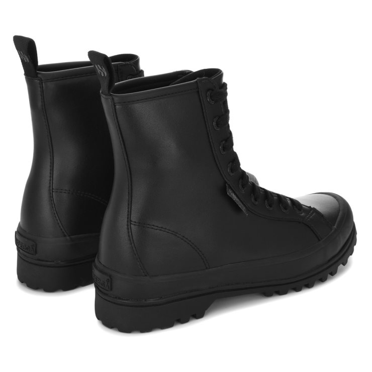 Superga 2643 Alpina Kunstleder Total Schwarz