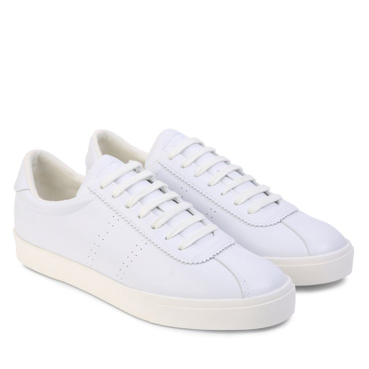 Superga 2843 Club S Veganes Leder Weiß-weiß Avorio