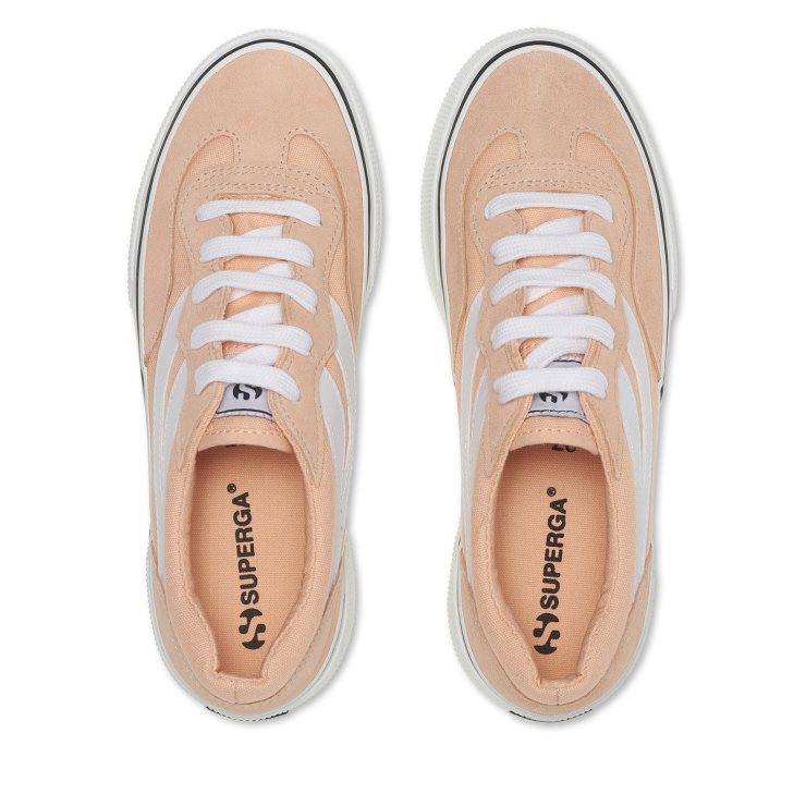 Superga 3041 Revolley Colourblock Plateau Pink Pfirsichweiß