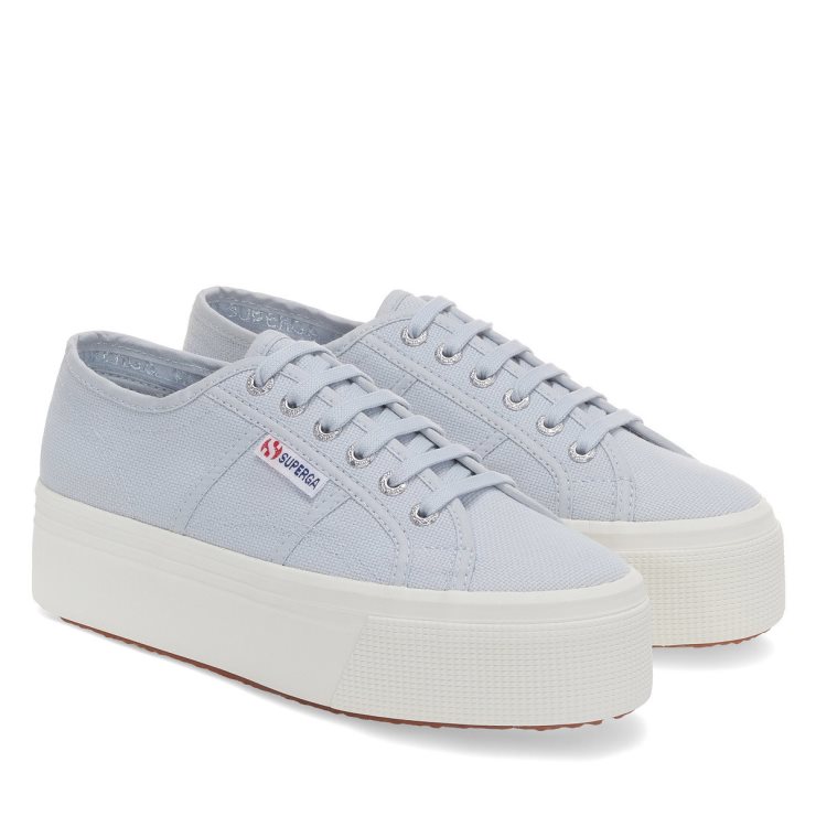 Superga 2790 Linea Up Down Grau Lilla-f Avorio