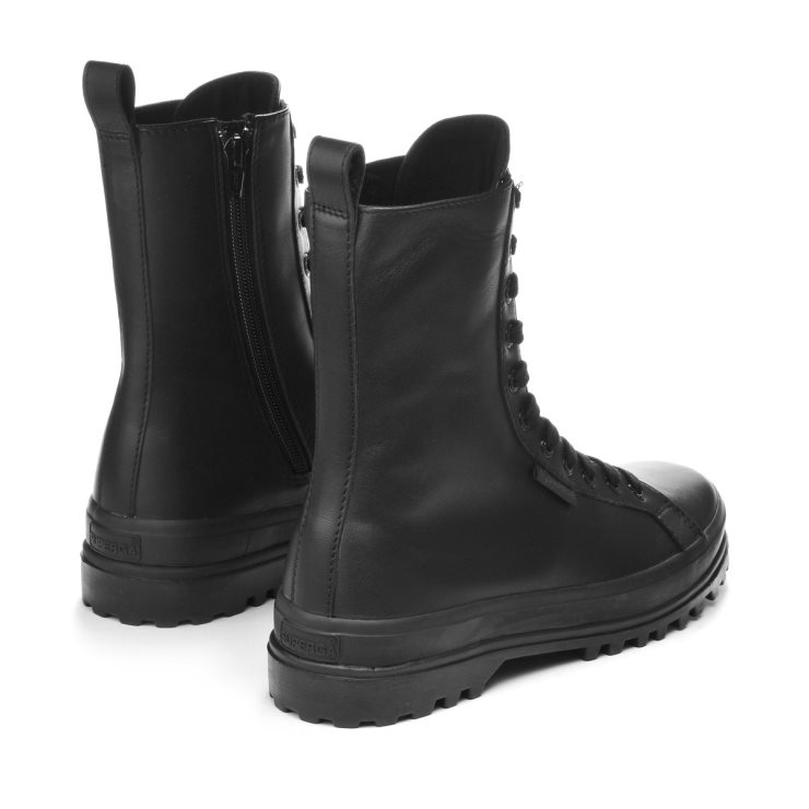 Superga 2641 Alpina Hochnappa Total Schwarz Schwarz