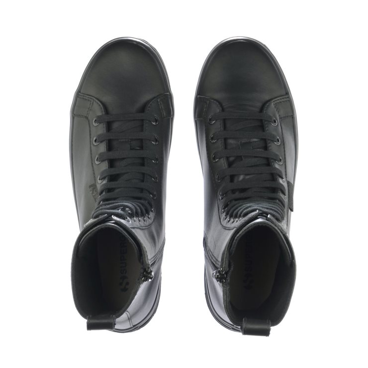 Superga 2641 Alpina Hochnappa Total Schwarz Schwarz