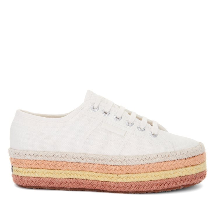 Superga 2790 Multicolor Seil Weiß Avorio-bgesso-oapricot-b