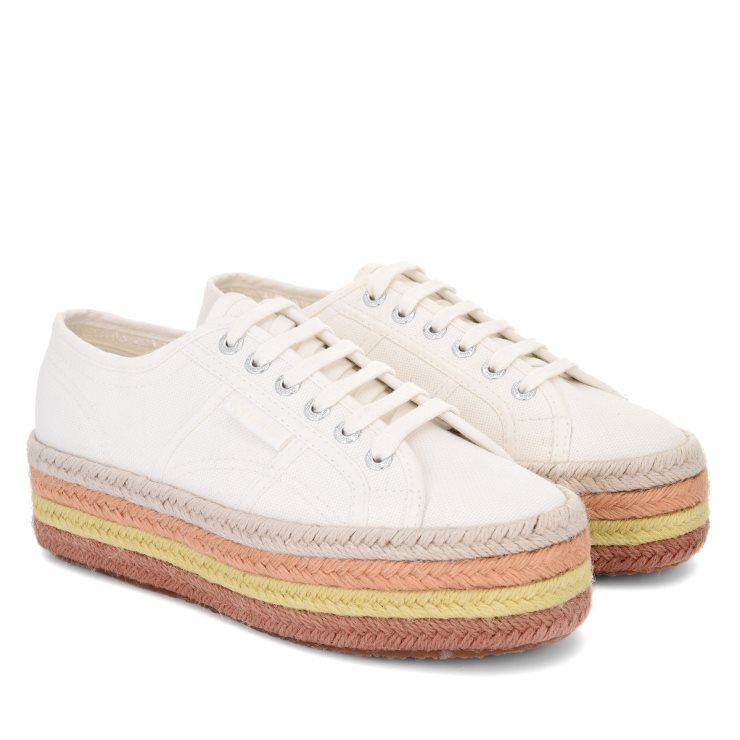 Superga 2790 Multicolor Seil Weiß Avorio-bgesso-oapricot-b