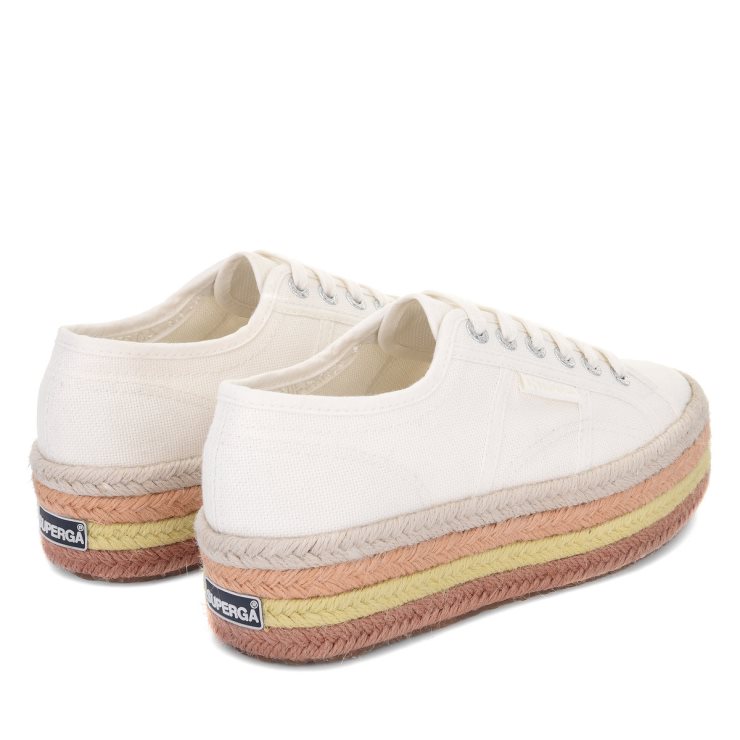 Superga 2790 Multicolor Seil Weiß Avorio-bgesso-oapricot-b