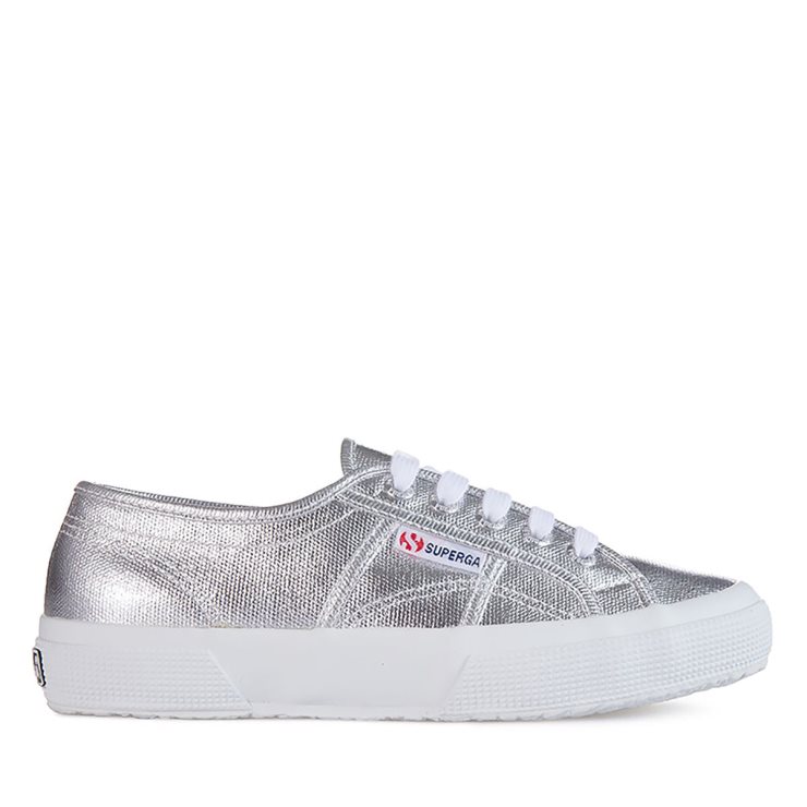 Superga 2750 Metallic Canvas Grau Silber
