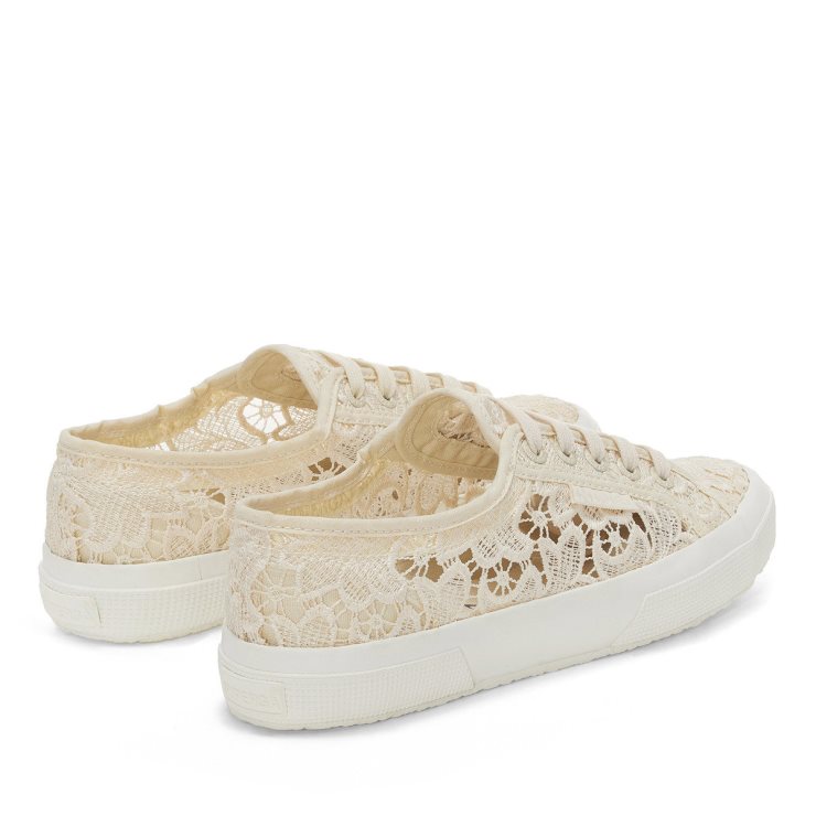 Superga 2750 Makramee Beige Lt Eierschalen-f Avorio