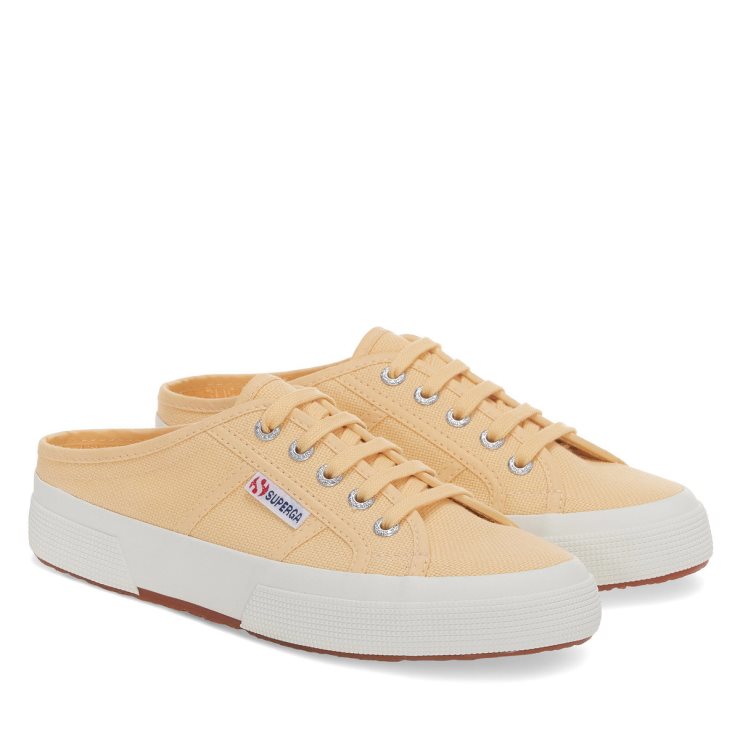 Superga 2402 Mule Gelb Lt-f Avorio