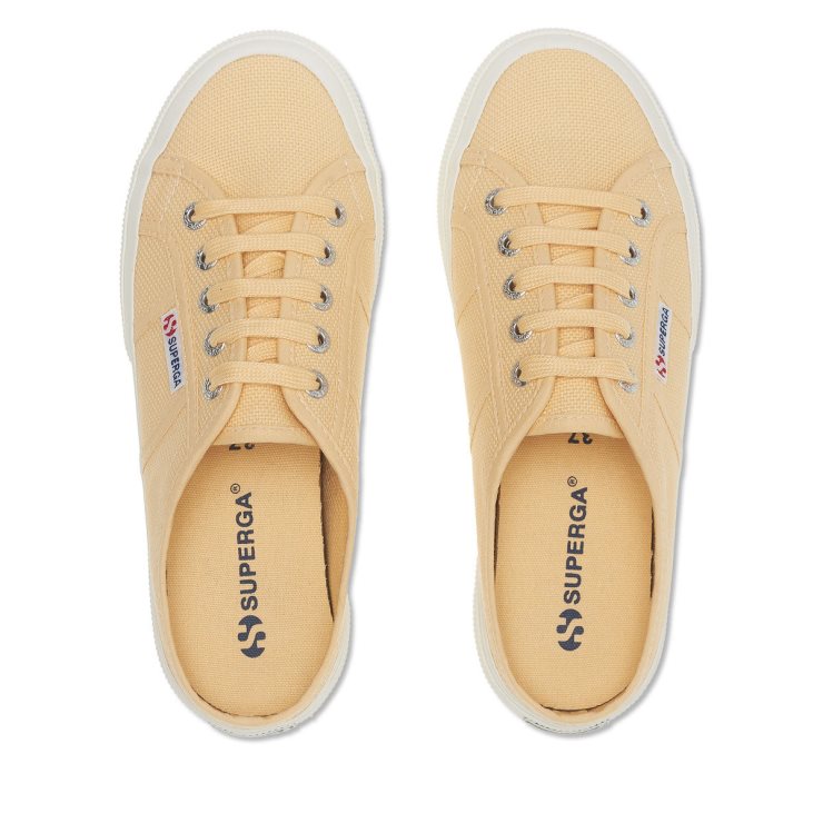 Superga 2402 Mule Gelb Lt-f Avorio