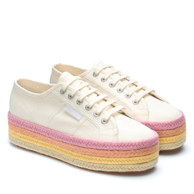 Superga 2790 Multicolor Seil Weiß Avorio-candy Multicolor