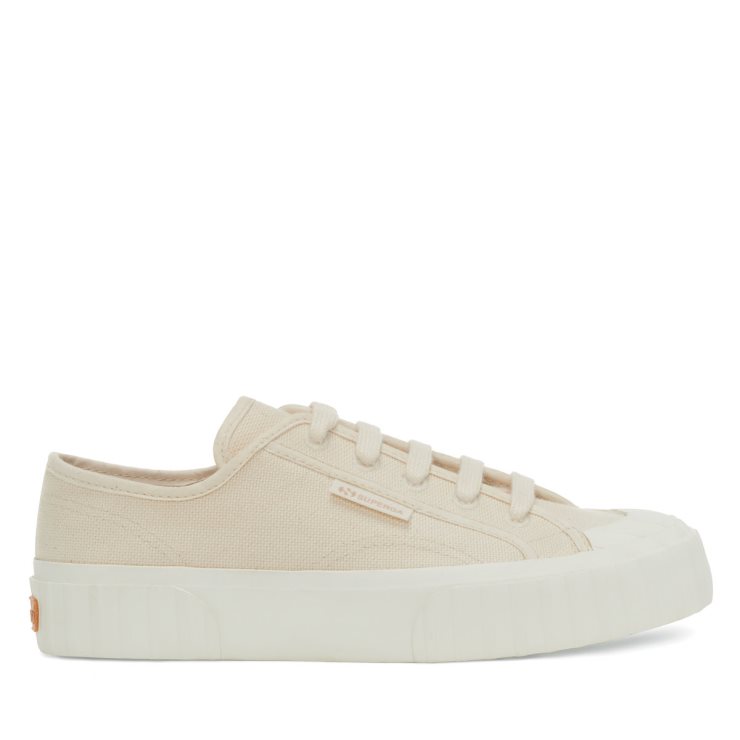 Superga 2630 Streifen Bio-Canvas Beige Roh