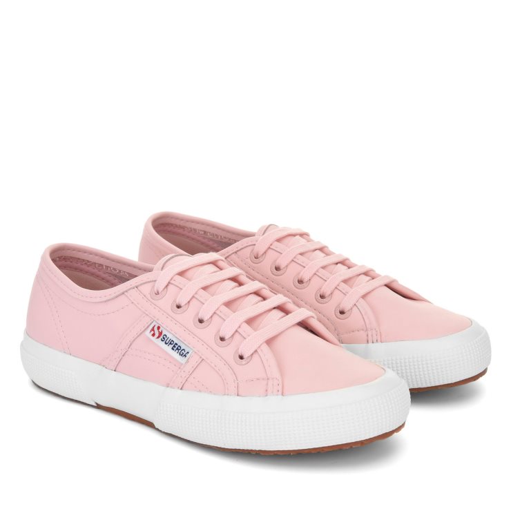 Superga 2750 Veganes Leder Rosa-weiß Avorio