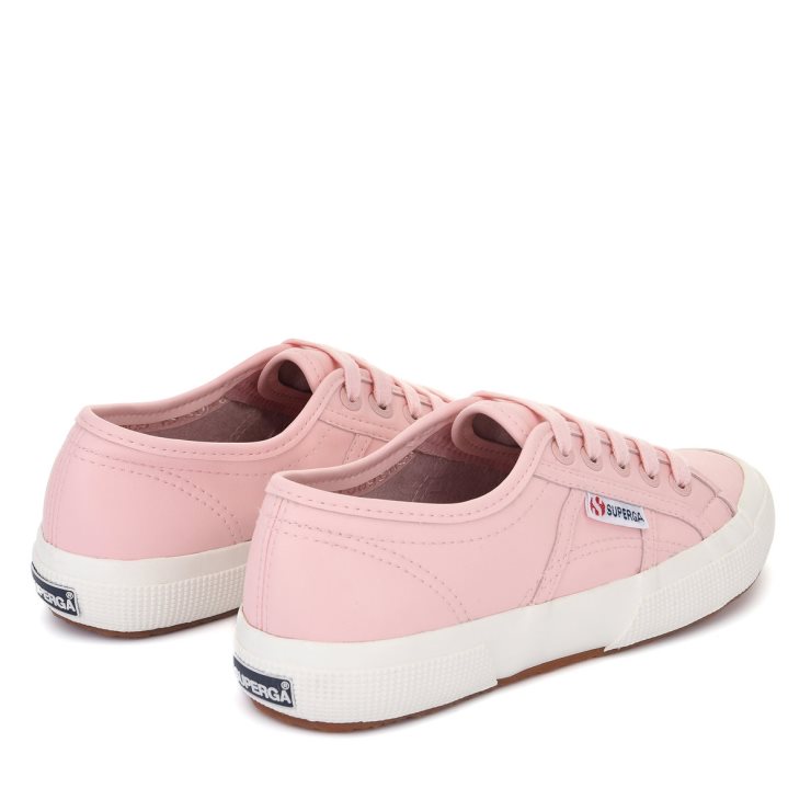 Superga 2750 Veganes Leder Rosa-weiß Avorio