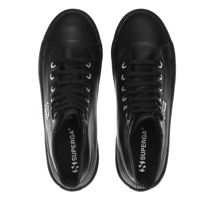 Superga 2341 Alpina Nappa Voll Schwarz
