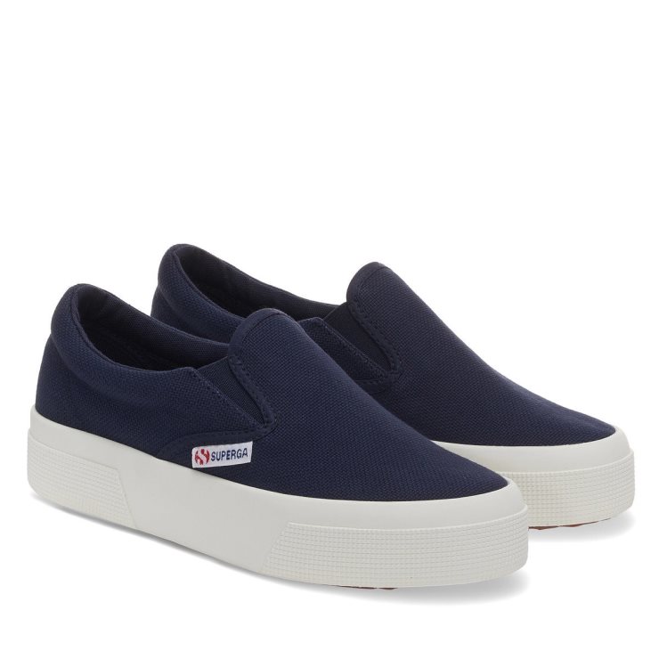 Superga 2740 Plateau-Slip-on Navy-Favorio