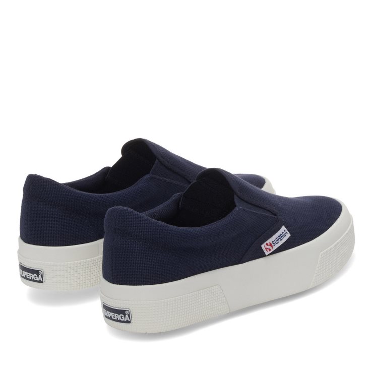 Superga 2740 Plateau-Slip-on Navy-Favorio
