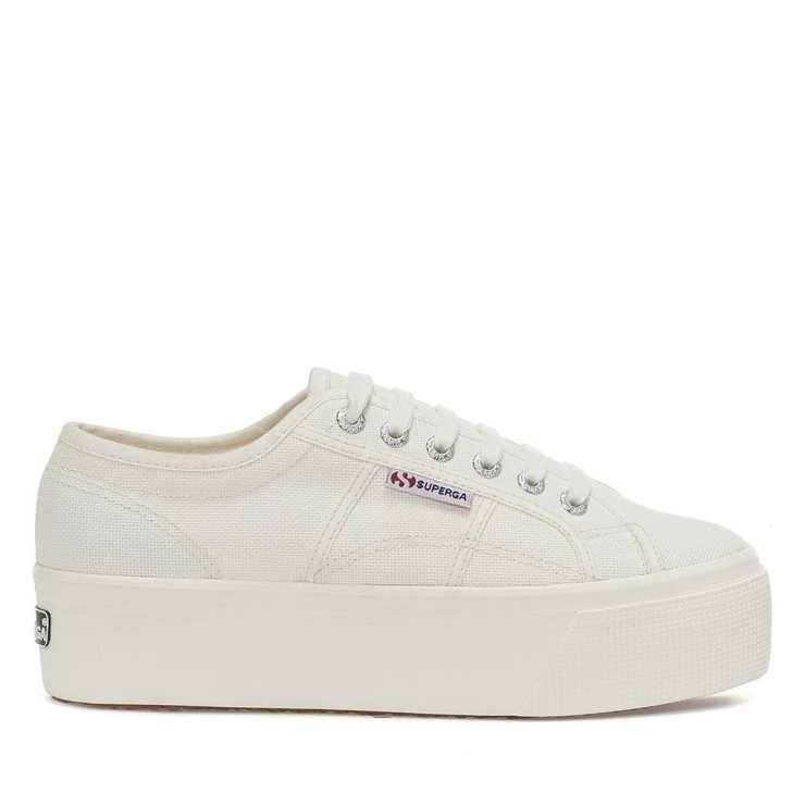Superga 2790 Linea Oben Unten Voll Weiß Avorio