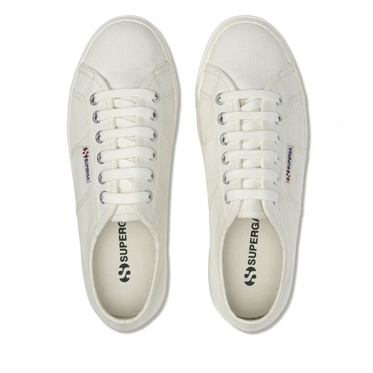 Superga 2790 Linea Oben Unten Voll Weiß Avorio