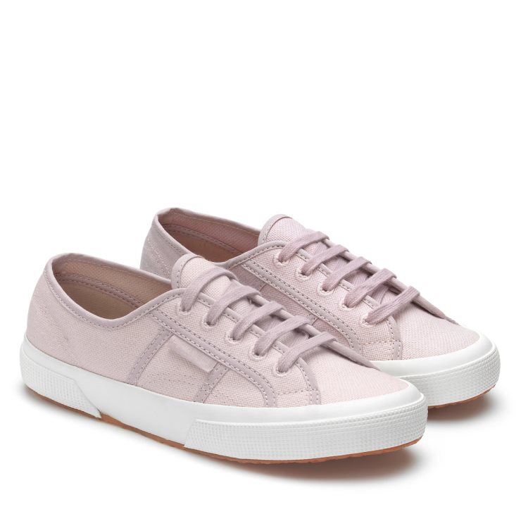 2750 Bio-Leinwand Naturfarbstoff Pink Magenta Blätter Superga