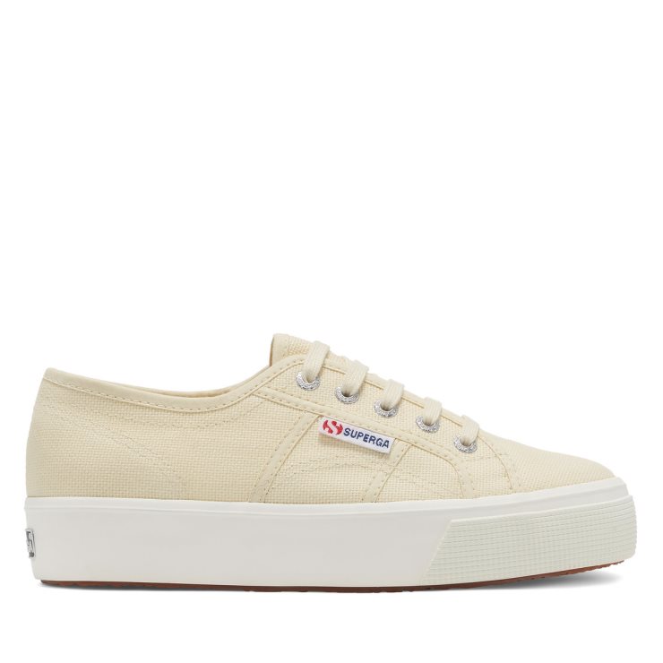 Superga 2730 Mid Plateau Beige Lt Eggshell-f Avorio