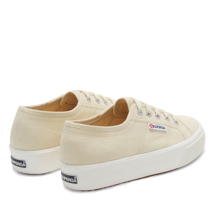 Superga 2730 Mid Plateau Beige Lt Eggshell-f Avorio