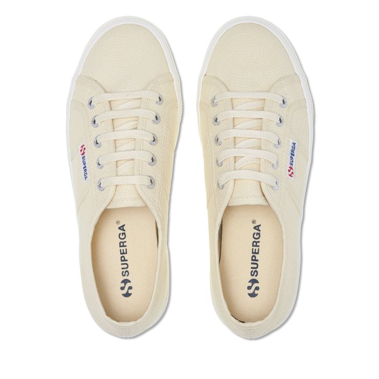 Superga 2730 Mid Plateau Beige Lt Eggshell-f Avorio