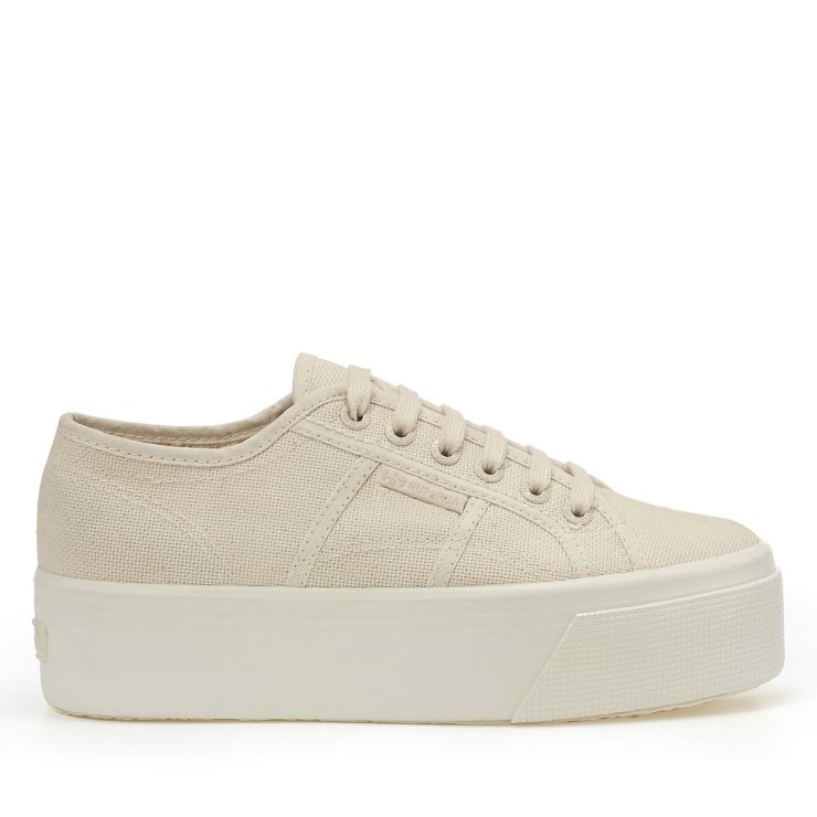 Superga 2790 Shine Gum Beige Raw Total-shiny Avorio