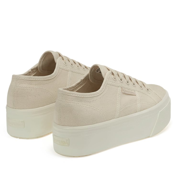 Superga 2790 Shine Gum Beige Raw Total-shiny Avorio