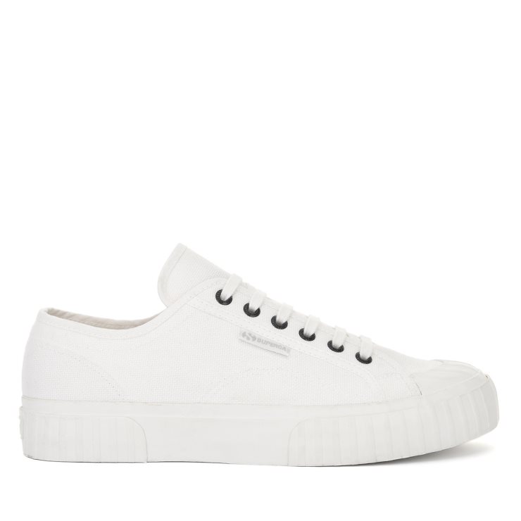 Superga 2630 Cotu Weiß Avoriograu Colomba