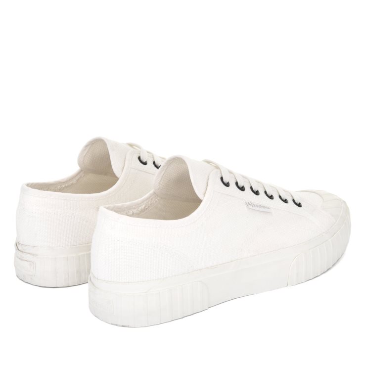 Superga 2630 Cotu Weiß Avoriograu Colomba
