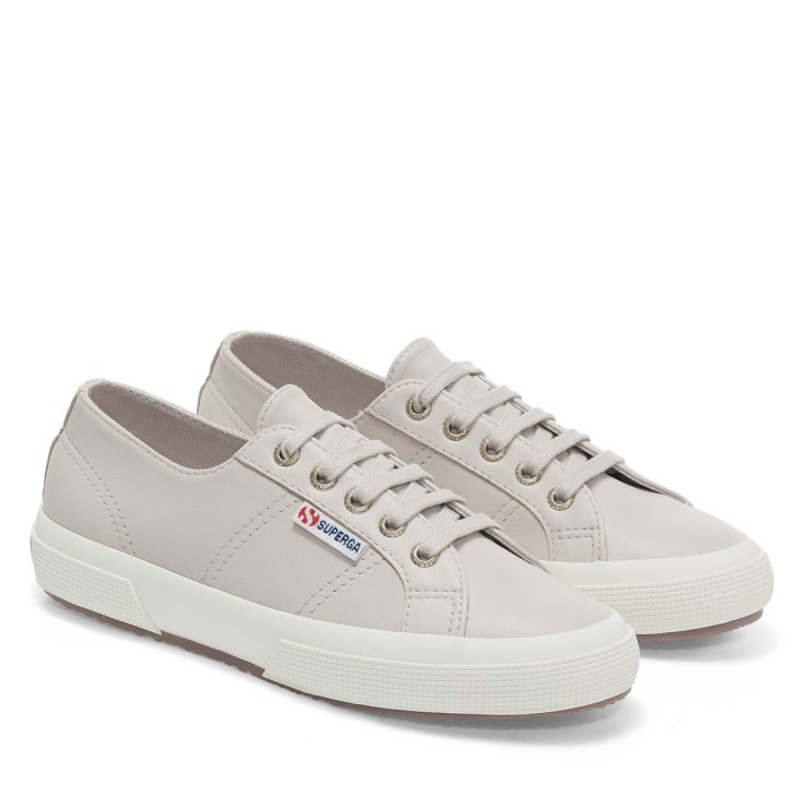 Superga 2750 Nappaleder Rosa Mandel-f Avorio