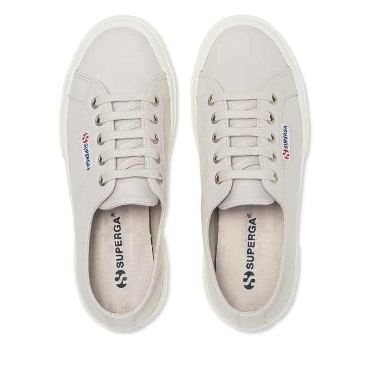 Superga 2750 Nappaleder Rosa Mandel-f Avorio