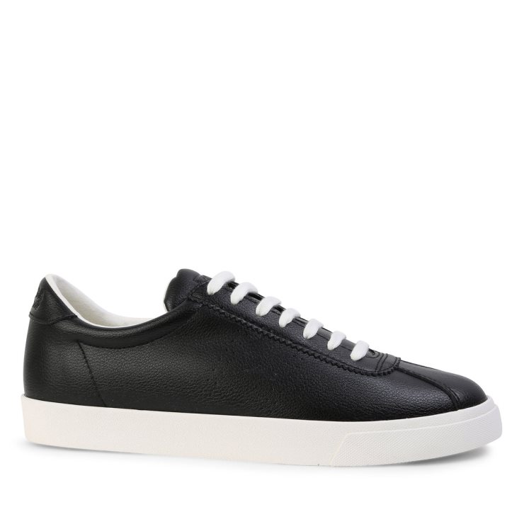 Superga 2843 Club S Veganes Leder Schwarz-weiß Avorio
