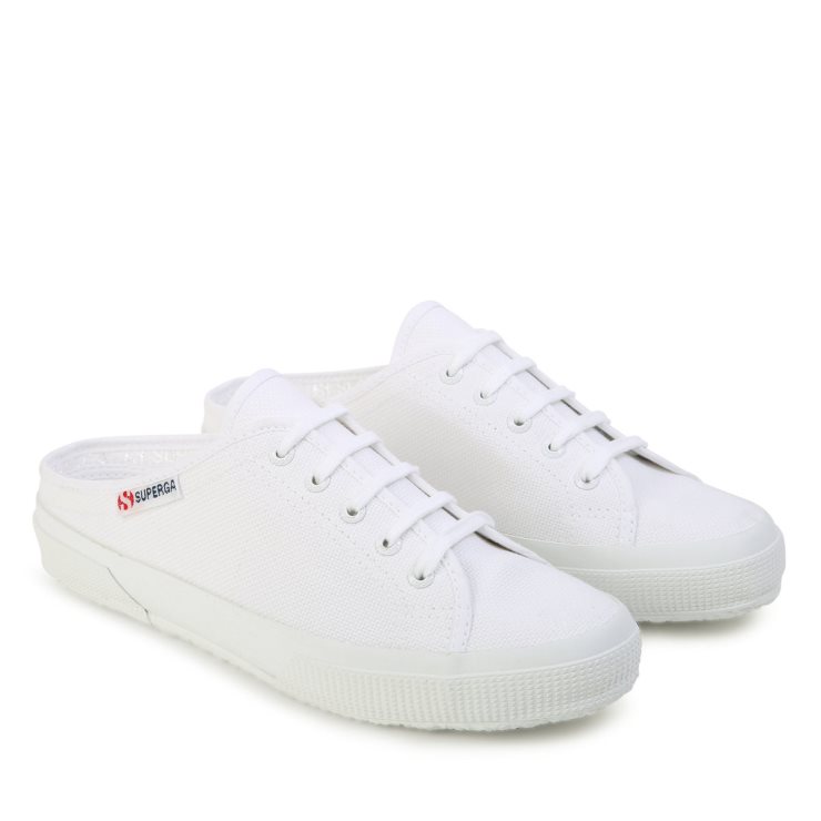 Superga 2401 Nude Pantolette Weiß Nackt