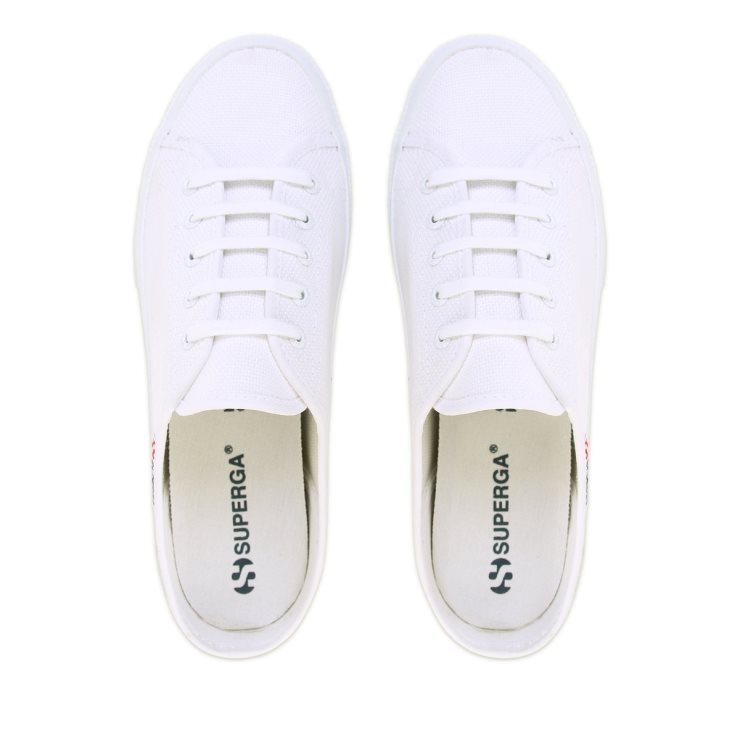Superga 2401 Nude Pantolette Weiß Nackt