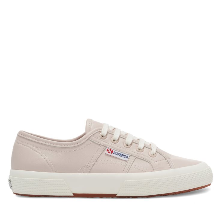 Superga 2750 Veganes Leder Pink Mandel-f Avorio