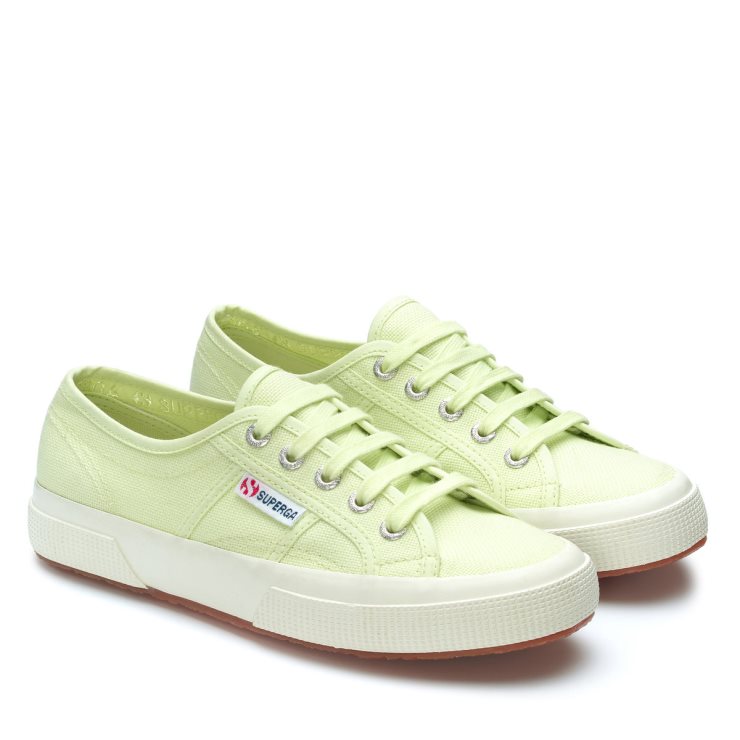 Superga 2750 Cotu Classic Green Primrose-f Avorio