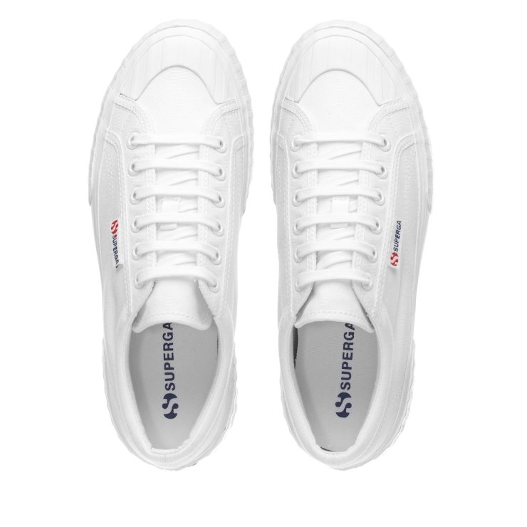 Superga 2631 Stripe Plateau Weiß-weiß Avorio