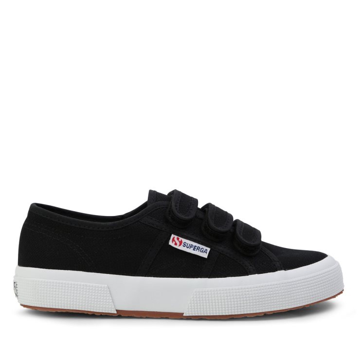 Superga 2750 Cotstrap Schwarz-f Weiß