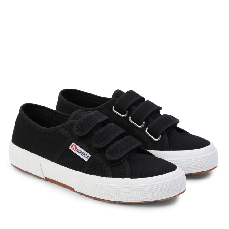 Superga 2750 Cotstrap Schwarz-f Weiß