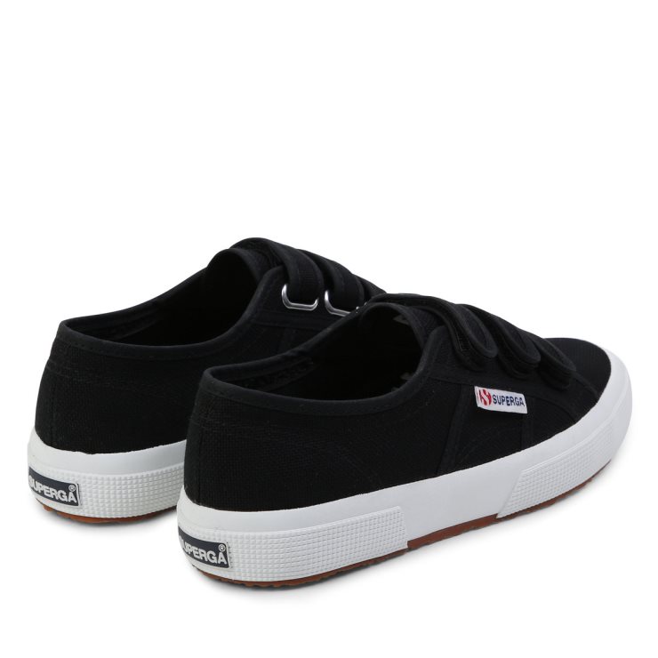 Superga 2750 Cotstrap Schwarz-f Weiß