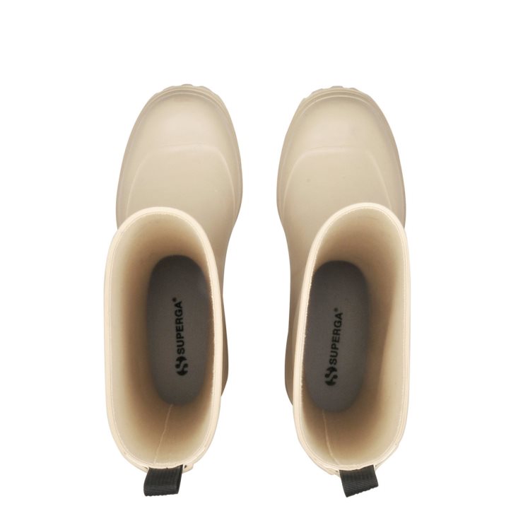 Superga 799 Gummistiefel Schriftzug Beige Lt-beige Lt