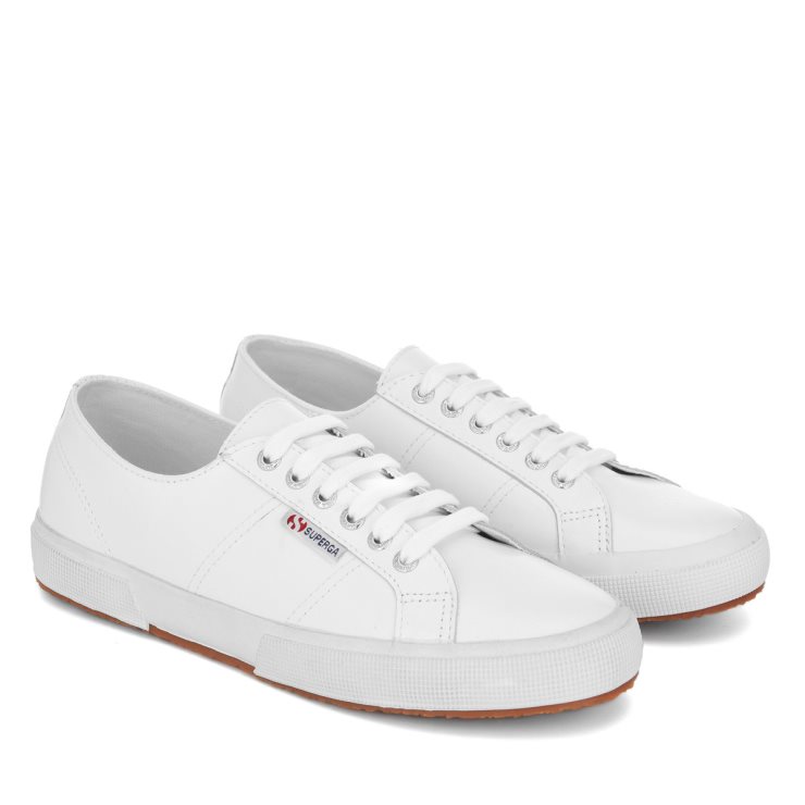 Superga 2750 Nappaleder Weiß