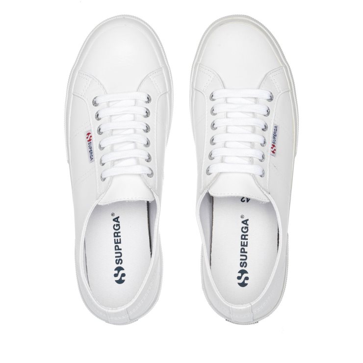 Superga 2750 Nappaleder Weiß