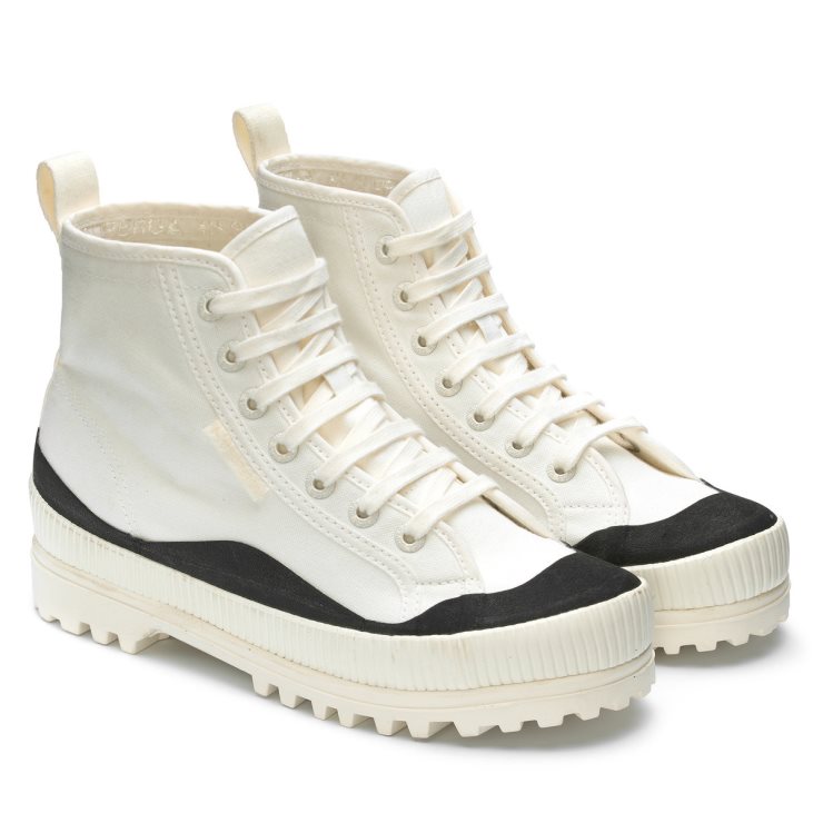 Superga 2469 Alpina Wellenband Weiß Avorio-schwarz