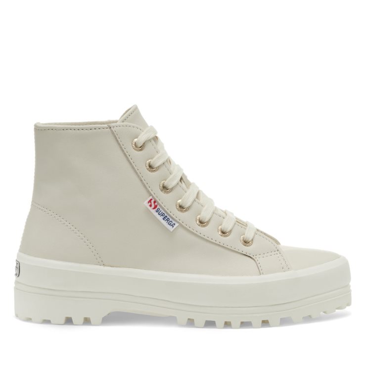 Superga 2341 Alpina Nappa Beige Lt Eierschalenf Avorio