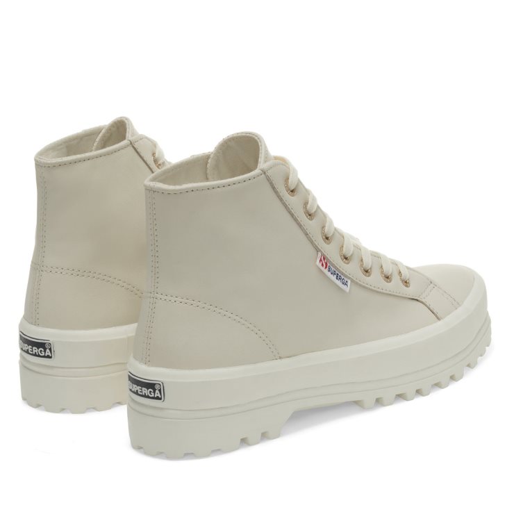 Superga 2341 Alpina Nappa Beige Lt Eierschalenf Avorio